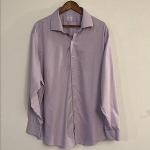 Brooks Brothers Purple Dress Shirt Classic Tailored Design